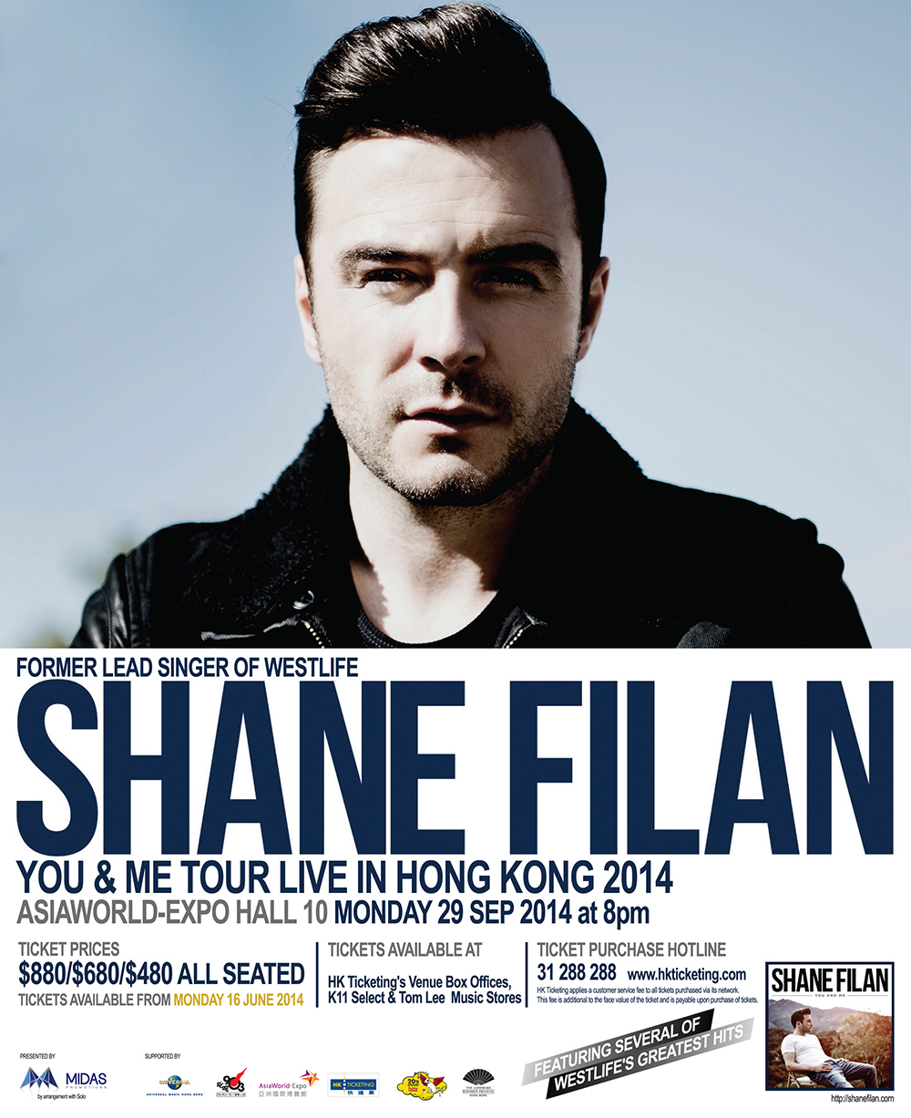 Shane Filan You & Me Tour Live in Hong Kong 2014 Shane Filan You & Me 巡迴演唱會香港站